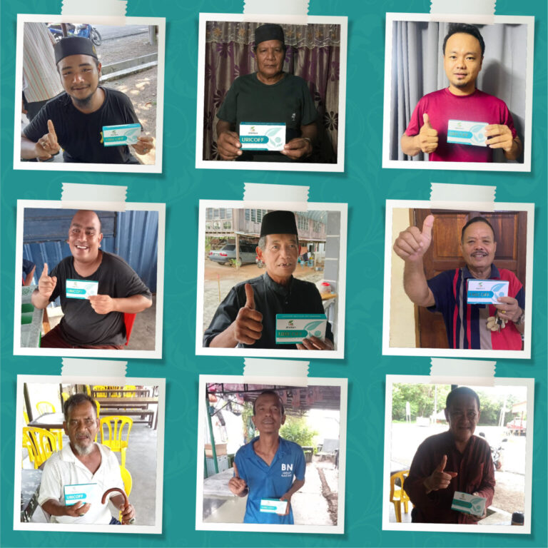 antara pengguna uricoff yang telah hilang gout